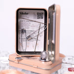 Nikolay sewing kit with a clear lid showing instructions on a white background