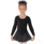 COTTON LYCRA LONG SLEEVE DANCE DRESS-CHILD
