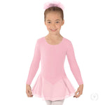 COTTON LYCRA LONG SLEEVE DANCE DRESS-CHILD