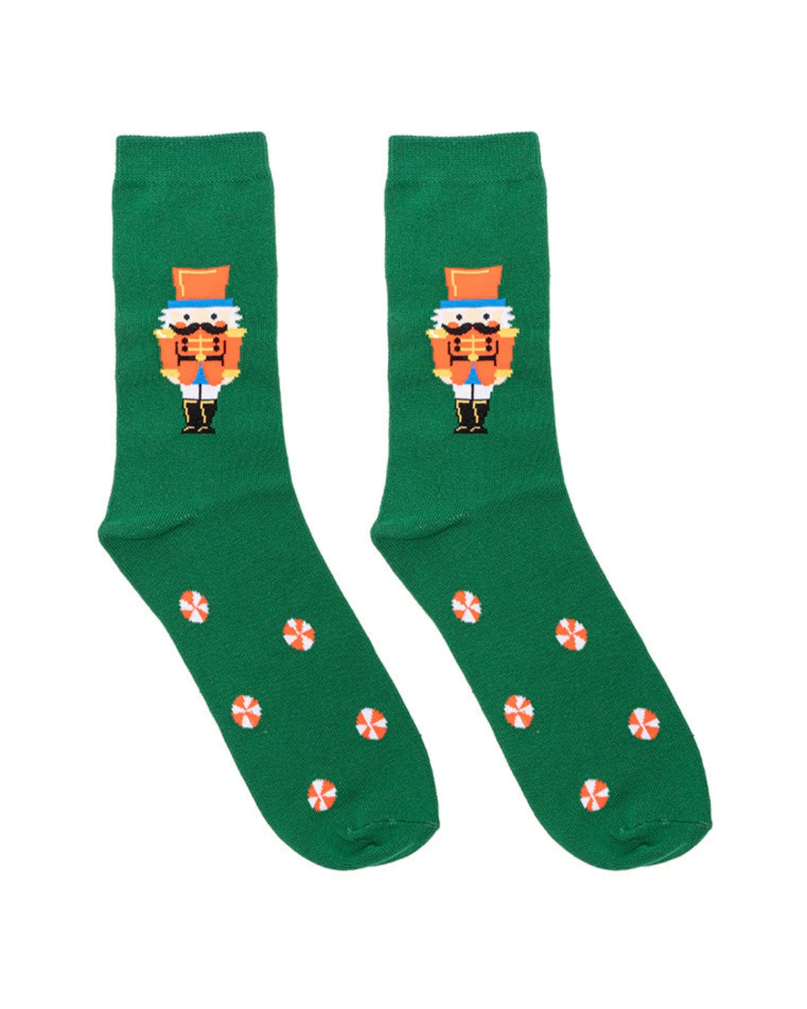 NUTCRACKER CREW SOCKS - GRN