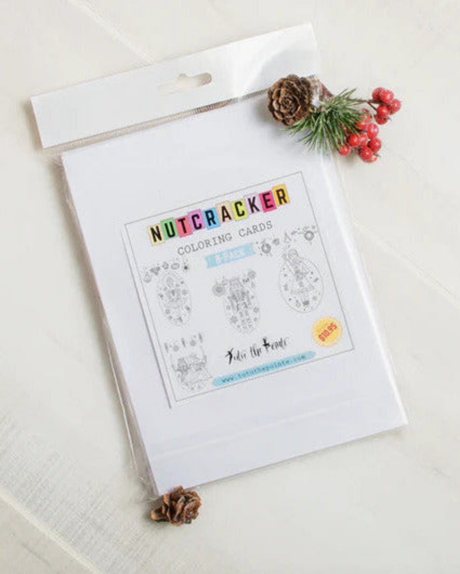 NUTCRACKER COLORING CARDS
