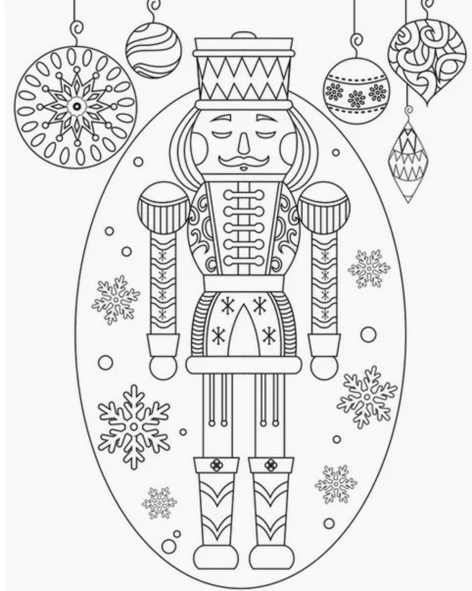 NUTCRACKER COLORING CARDS