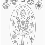 NUTCRACKER COLORING CARDS