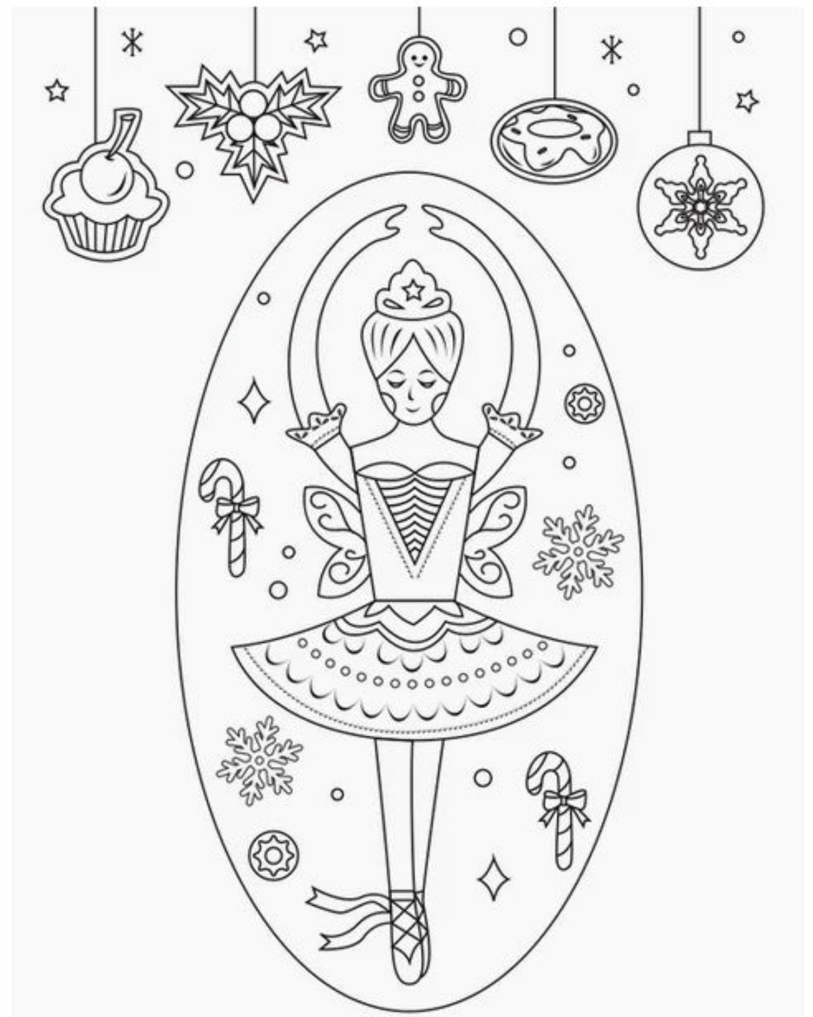 NUTCRACKER COLORING CARDS