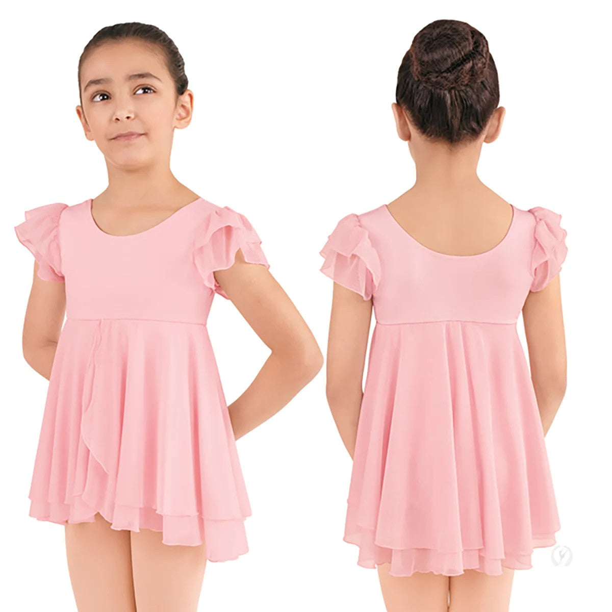 SILHOUETTE MESH FLUTTER DRESS-CHILD