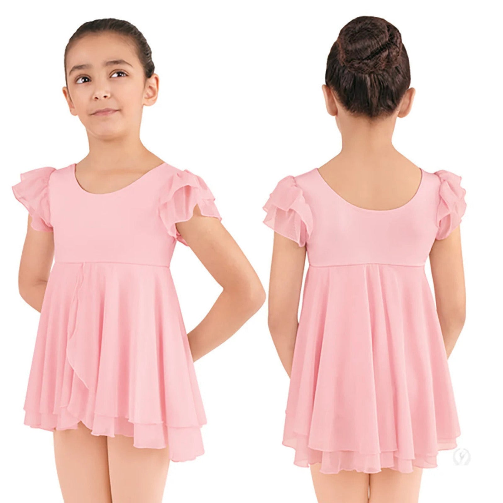 SILHOUETTE MESH FLUTTER DRESS-CHILD