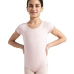 SHORT SLEEVE COTTON LEOTARD-CHILD