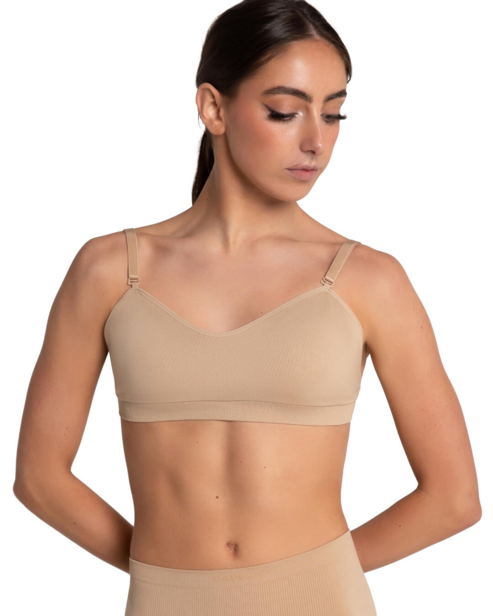 SEAMLESS CLEAR BACK SWEETHEART BANDEAU BRA-ADULT