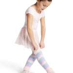 HARMONIE 12″ STRIPED PAMPER LEGWARMERS- CHILD - LPNK