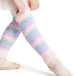 HARMONIE 12″ STRIPED PAMPER LEGWARMERS- CHILD - LPNK