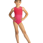ALEXA CUTAWAY RHINESTONE TANK LEOTARD - CHILD