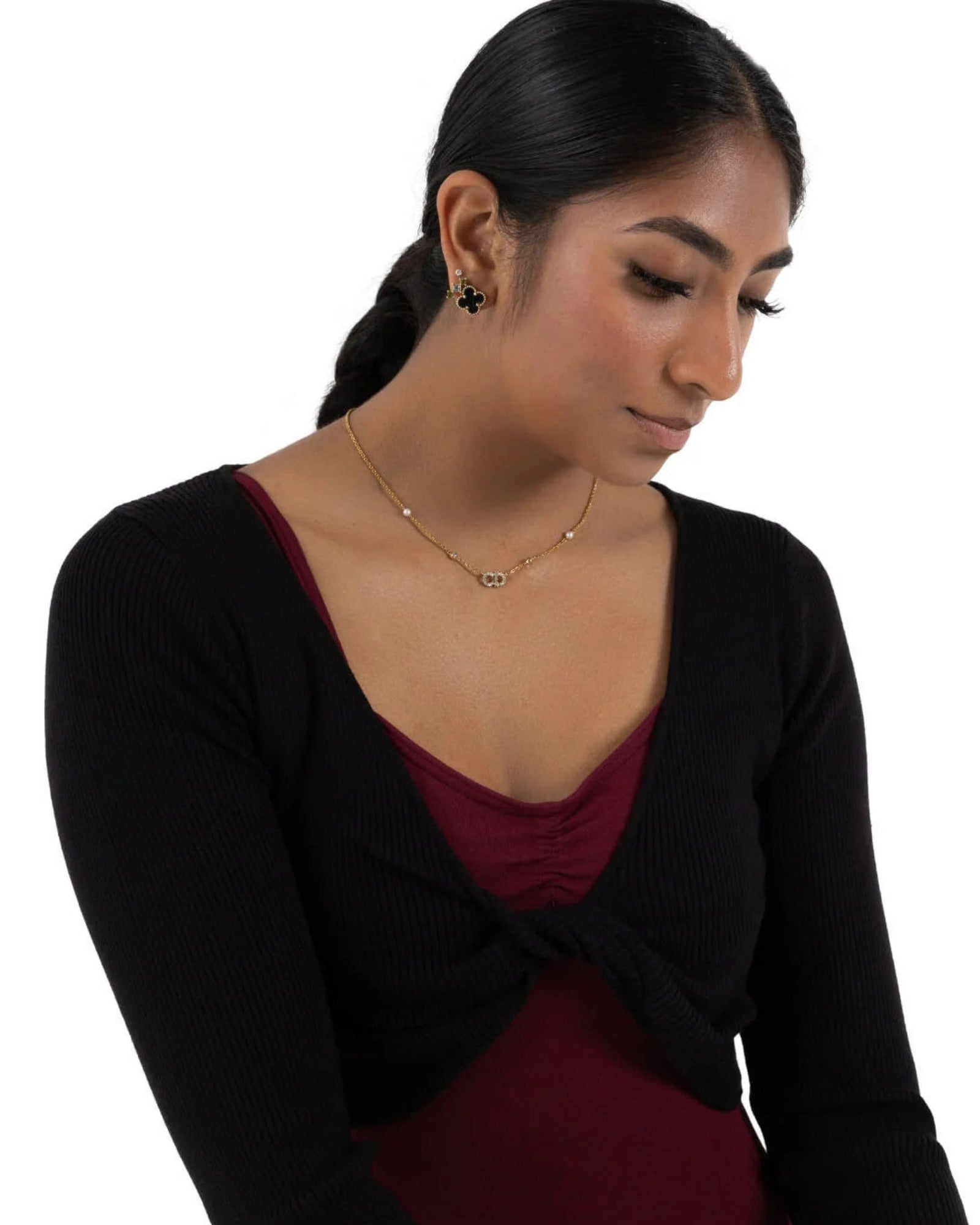 SHRUG WITH FAUX KNOT-ADULT