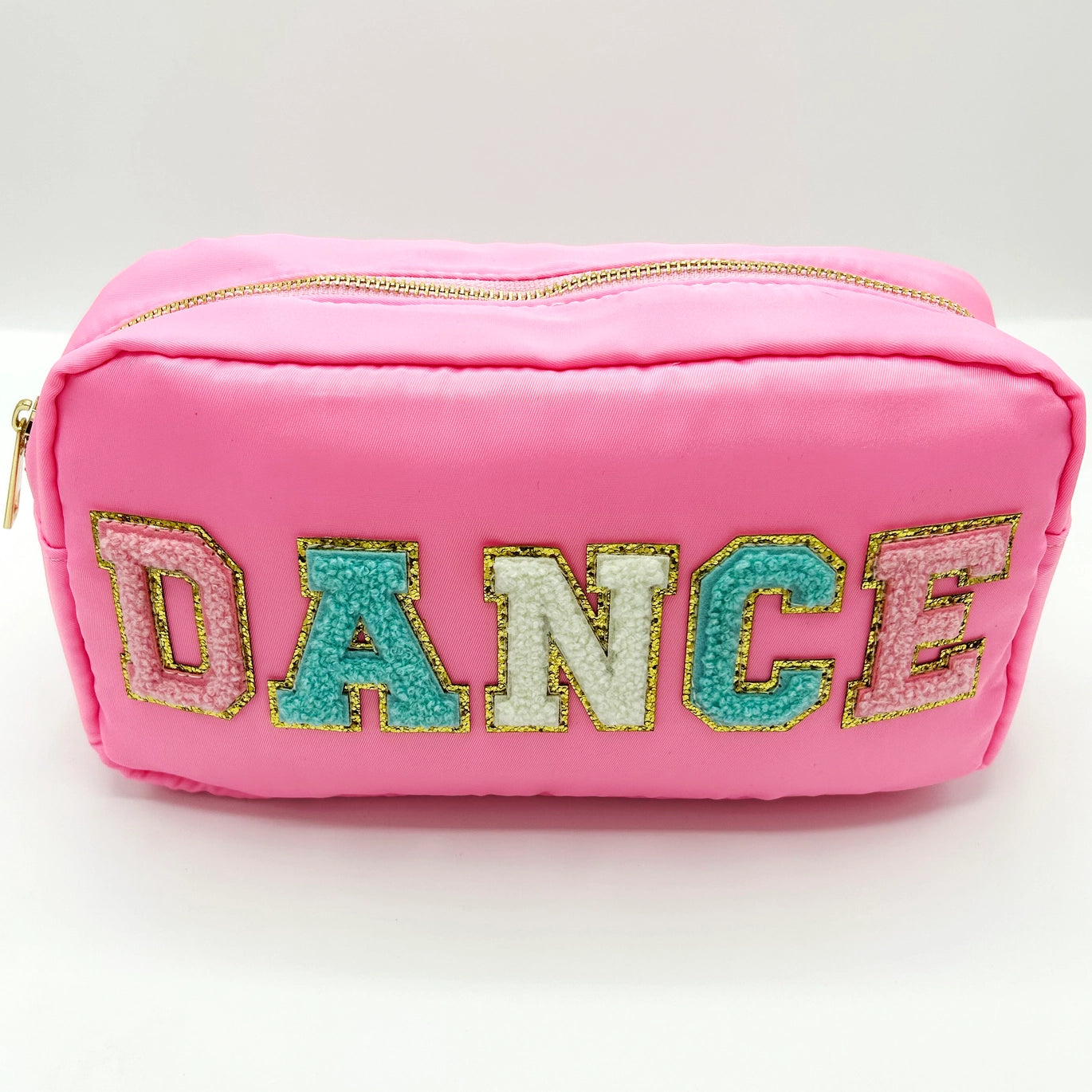 VARSITY LETTER COSMETIC BAG - LPK
