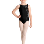 BOAT NECK PRINT LEOTARD-CHILD