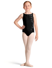 BOAT NECK PRINT LEOTARD-CHILD