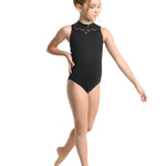 COLETTE CUT AWAY LACE LEOTARD-CHILD