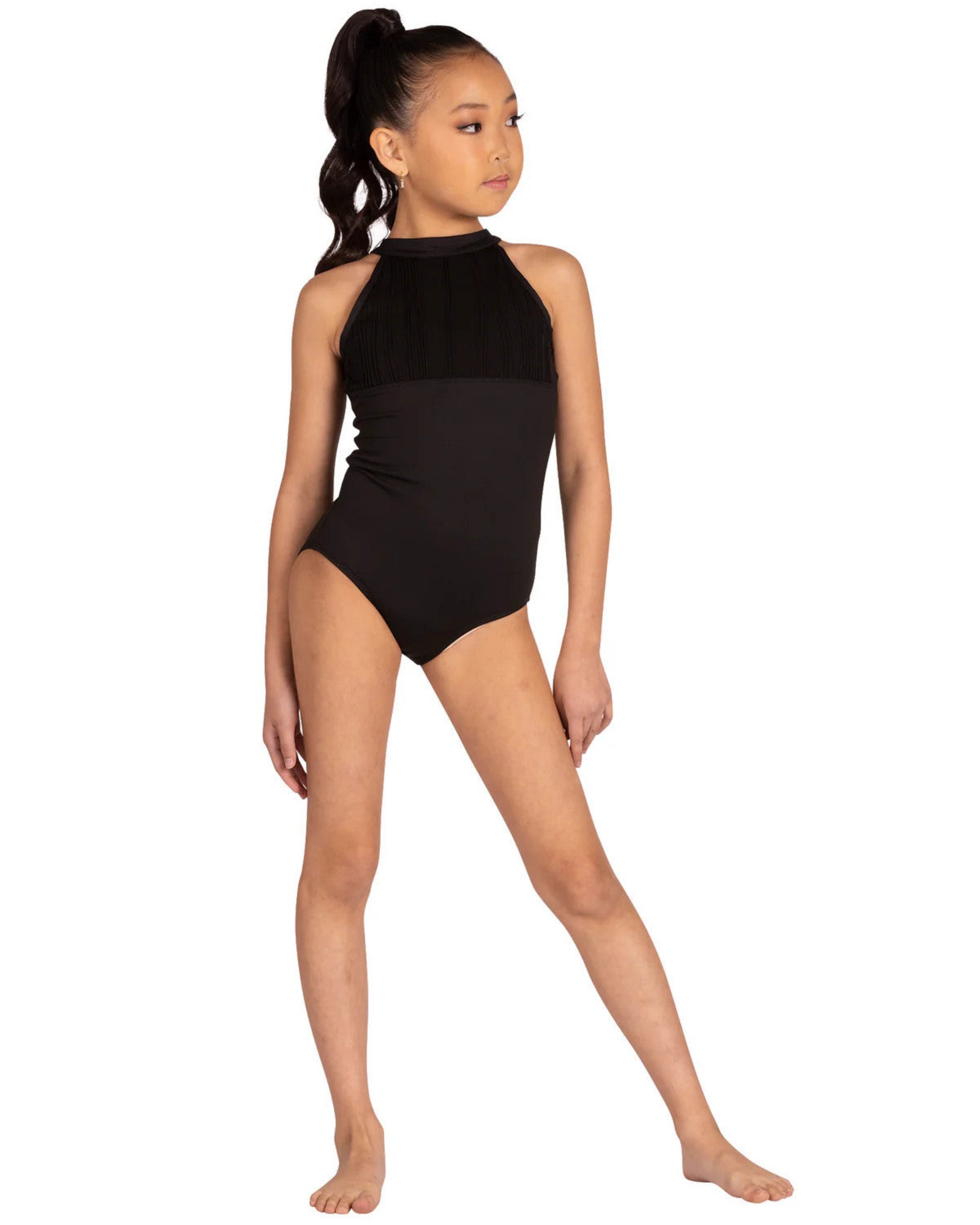 SLIM HALTER WAVE LEOTARD-CHILD