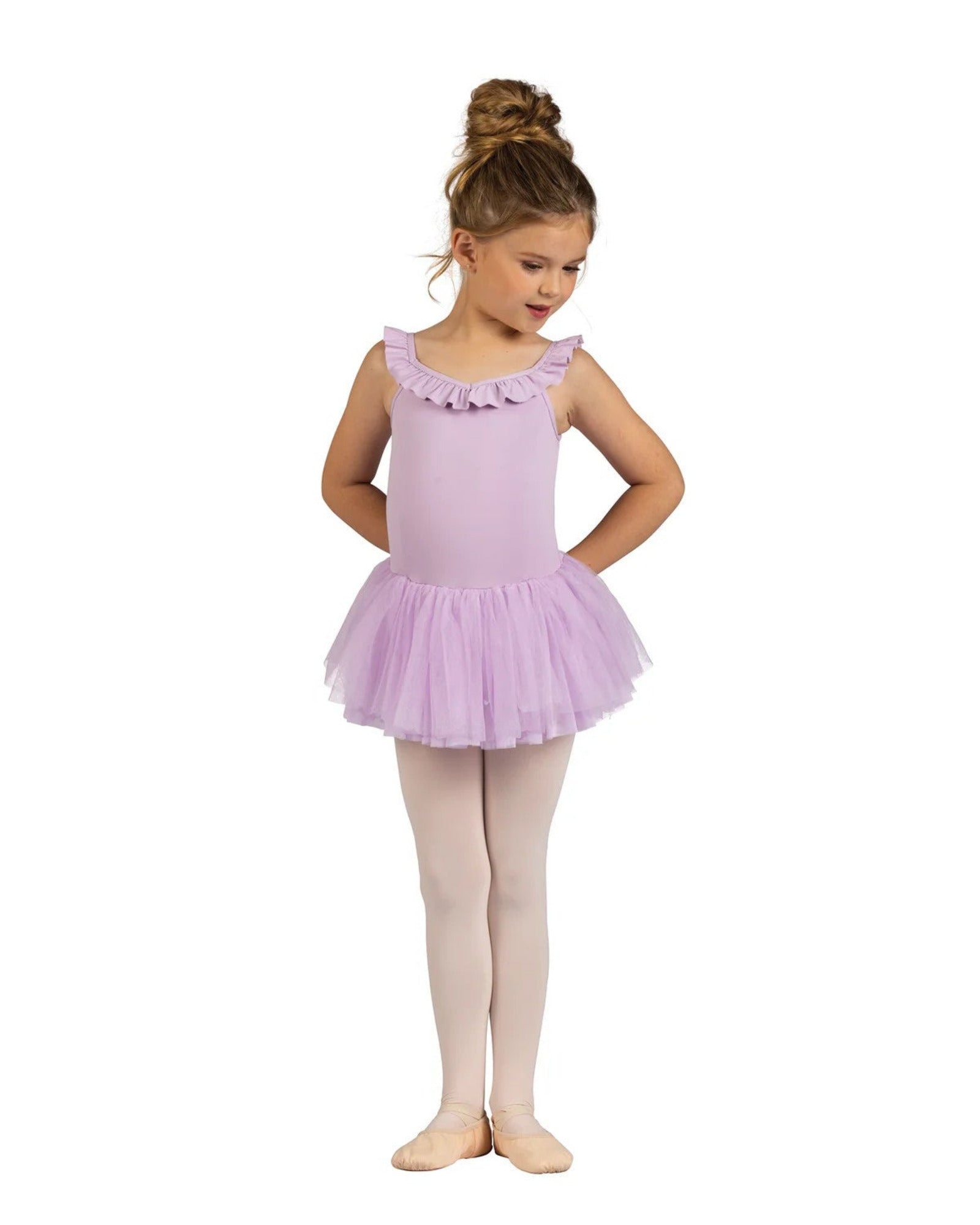 RUFFLE TRIM BABETTE DRESS-CHILD