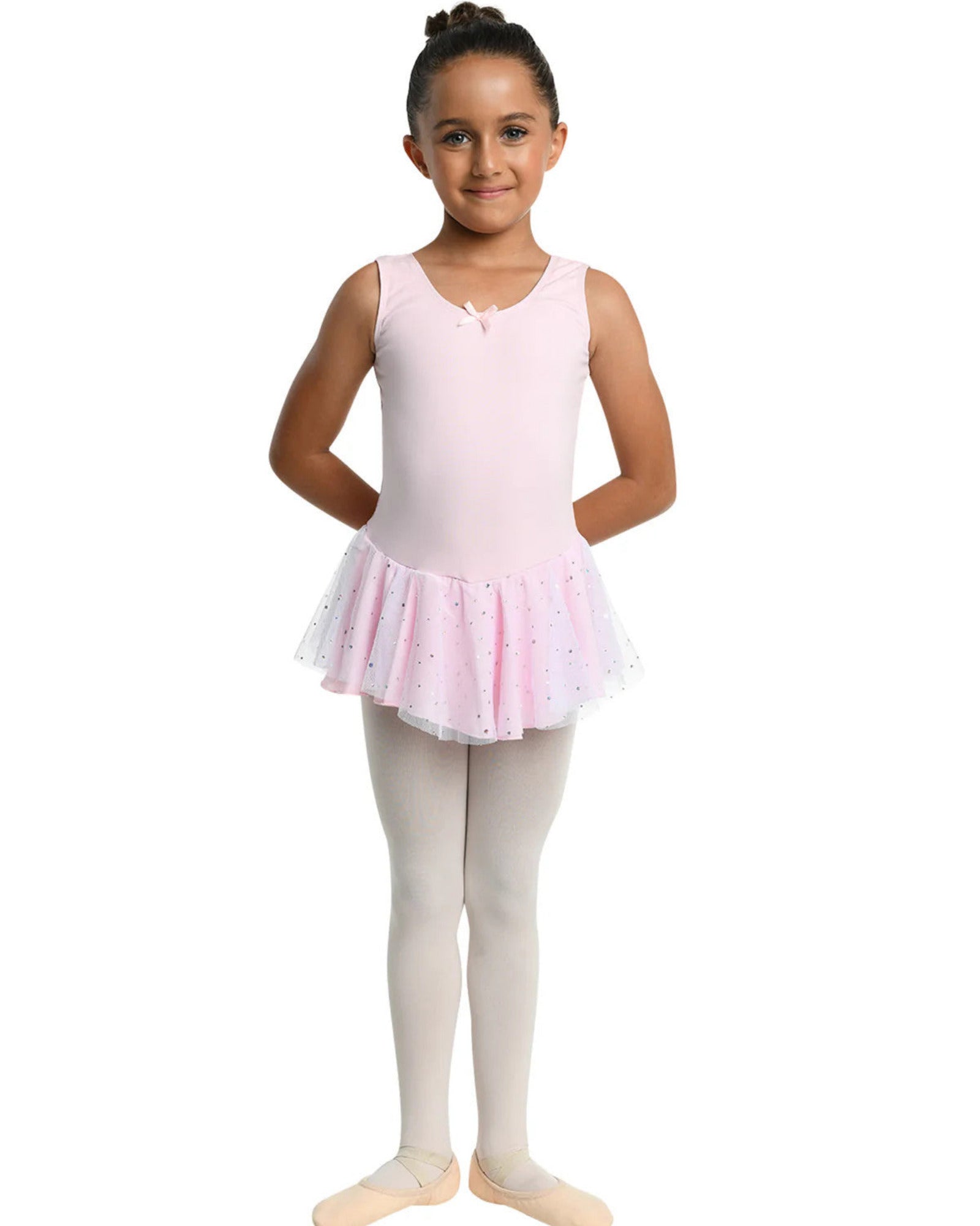AURELIE SEQUIN SKIRT TANK DRESS - CHILD