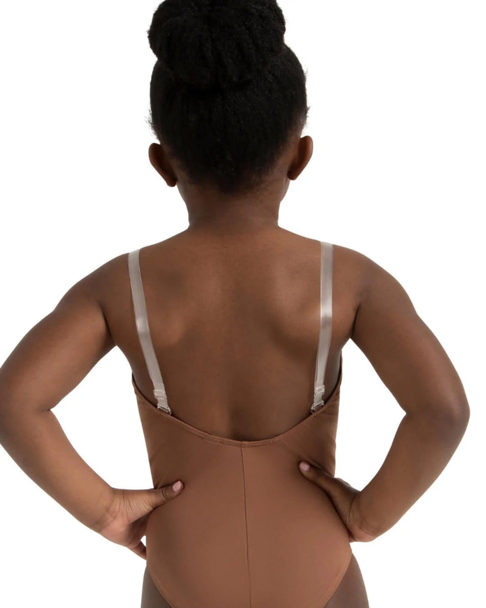 CAMI LEOTARD W/ CLEAR TRANSITION STRAPS-CHILD