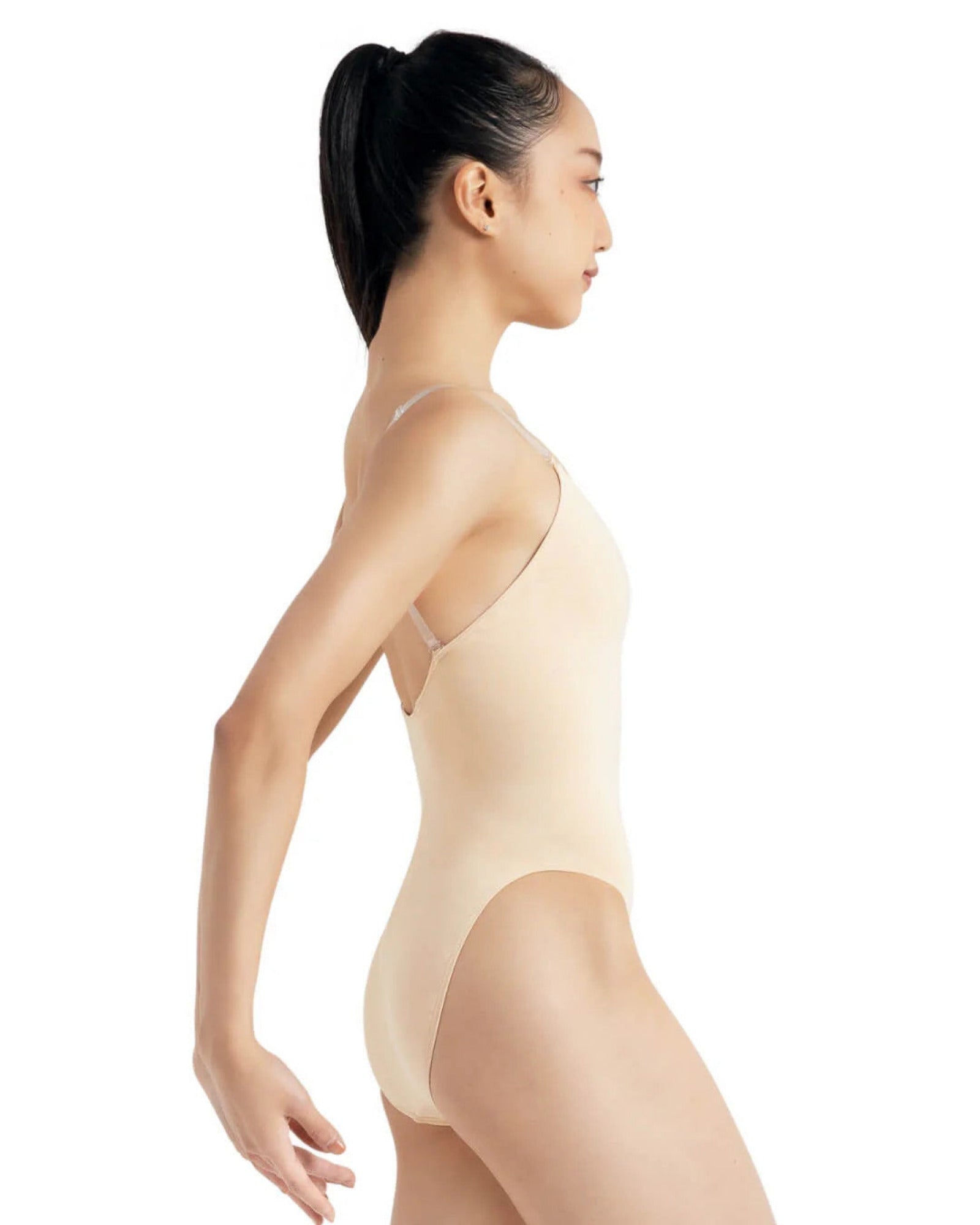 CAMI LEOTARD W/ CLEAR TRANSITION STRAPS-ADULT