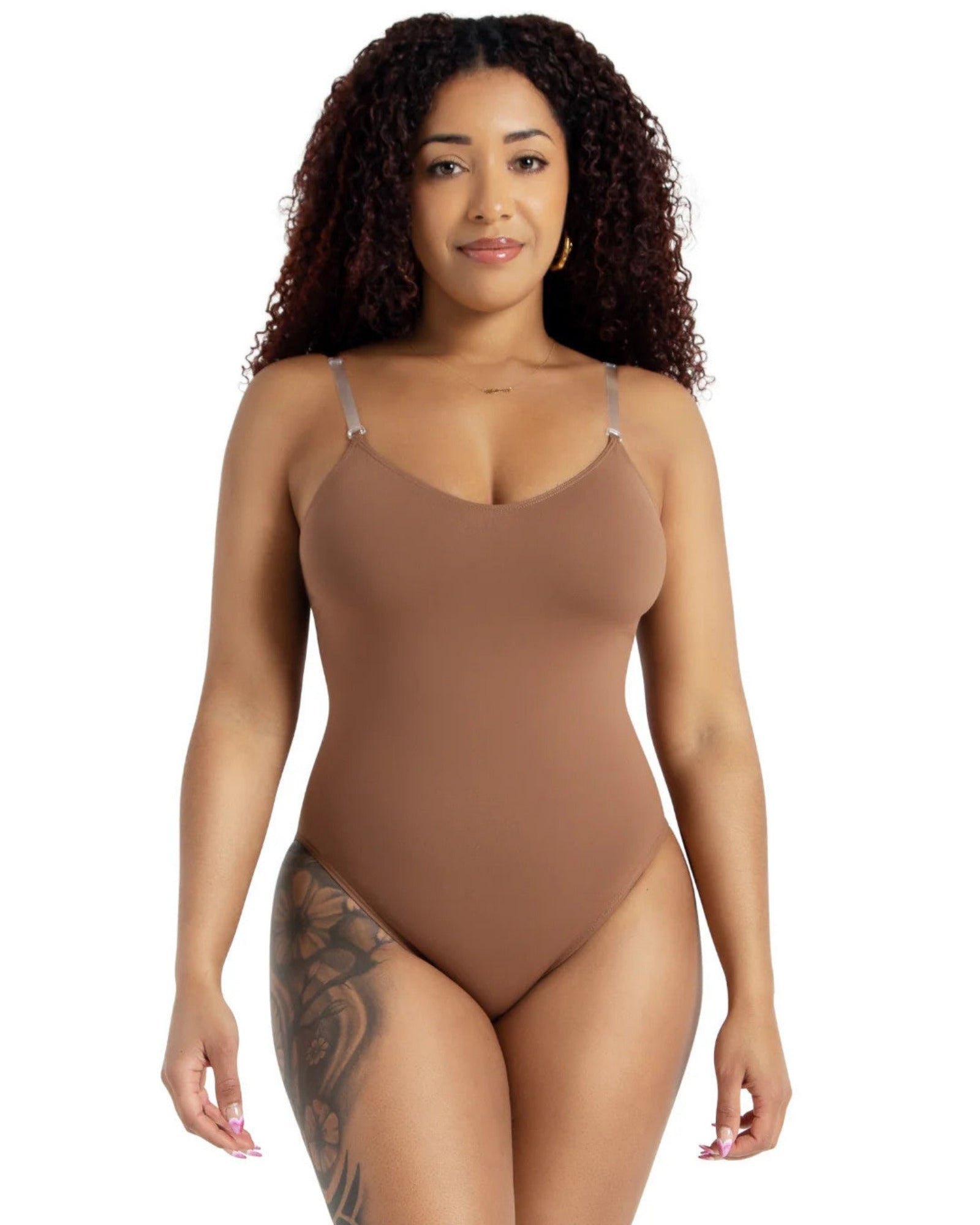 CAMI LEOTARD W/ CLEAR TRANSITION STRAPS-ADULT