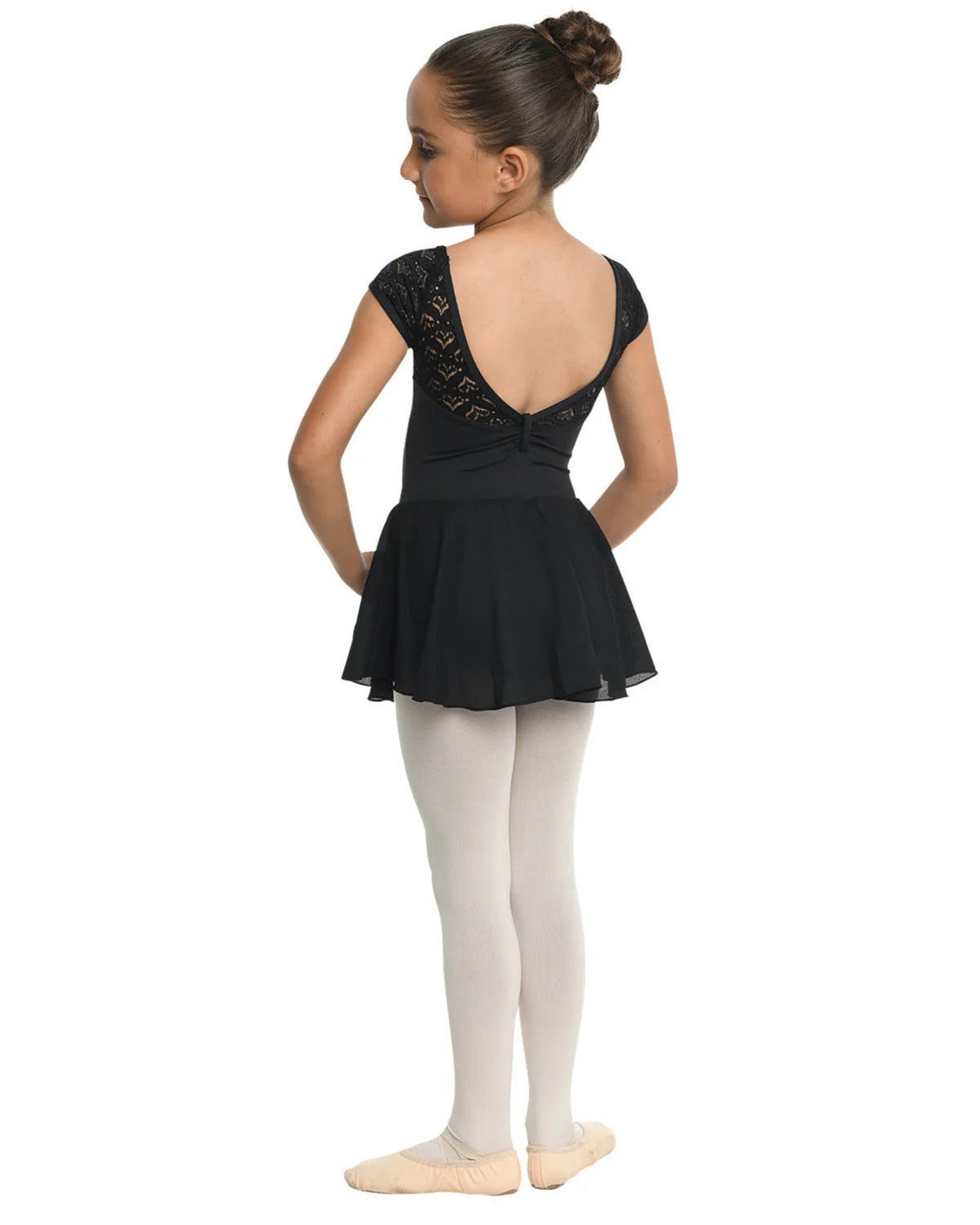 NICOLE HEART LACE CAP SLEEVE DRESS-CHILD