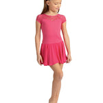 NICOLE HEART LACE CAP SLEEVE DRESS-CHILD