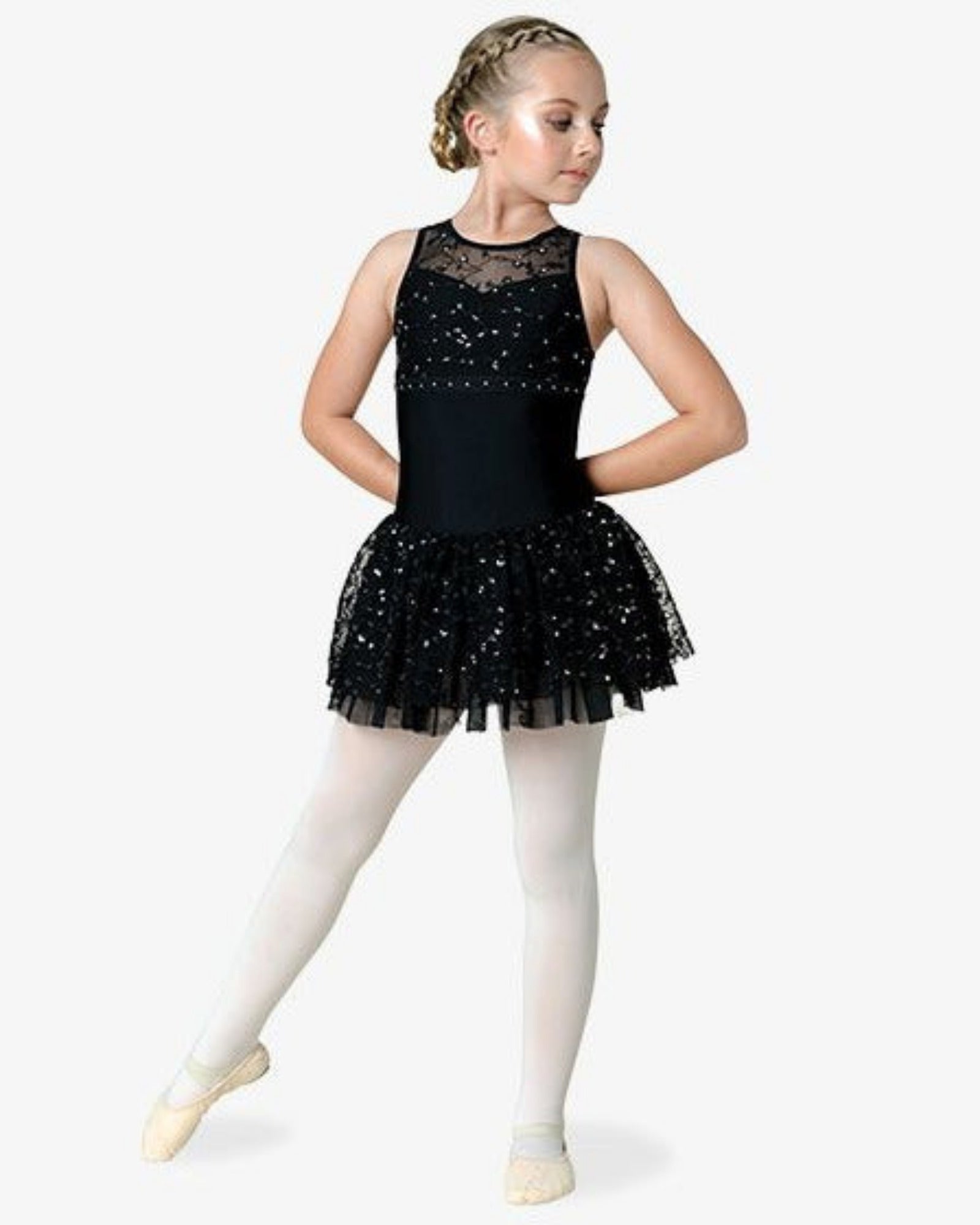 LACE W/ RHINESTONE TANK DRESS-CHILD