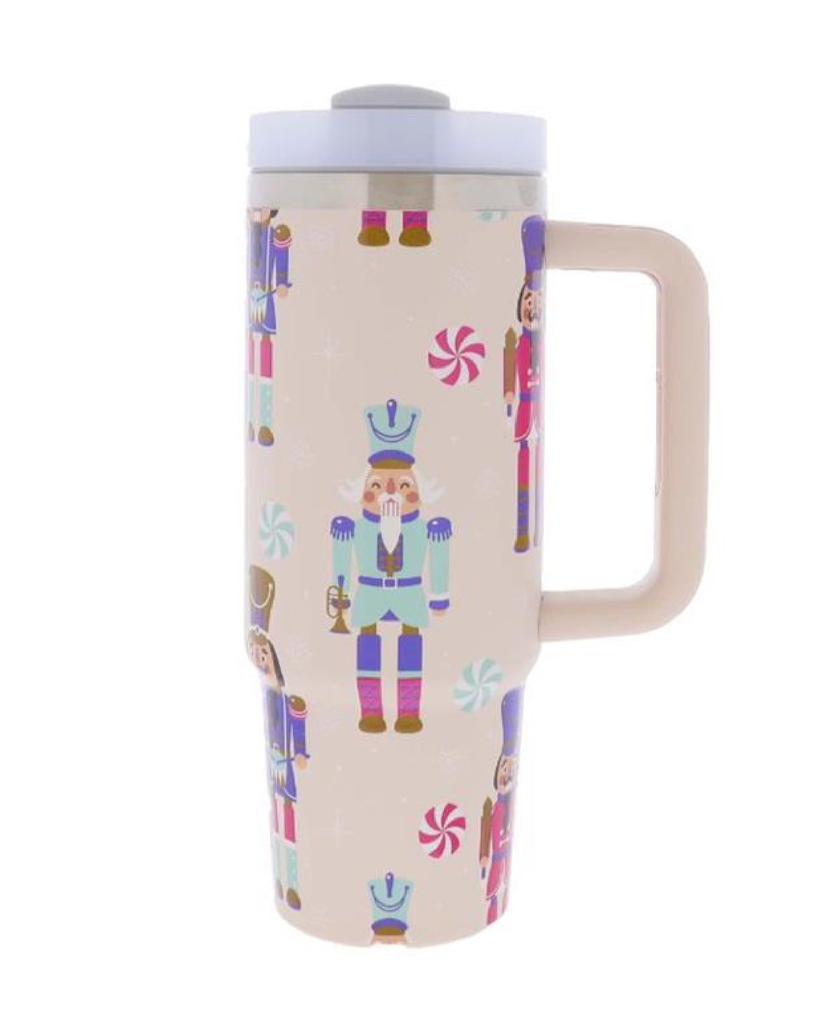 WHIMSY NUTCRACKER 30 OZ TUMBLER W/ STRAW