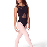 ASYMMETRICAL BOAT NECK LEOTARD-ADULT