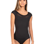 ELEVATED MESH NECKLINE CAP SLV LEO-CHILD