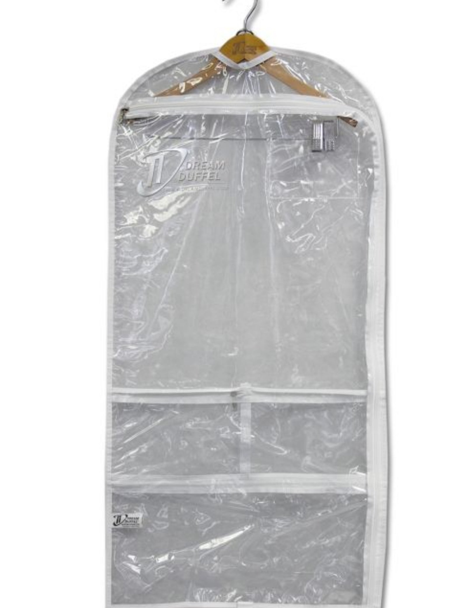 DD LONG FLAT GARMENT BAG - WHT