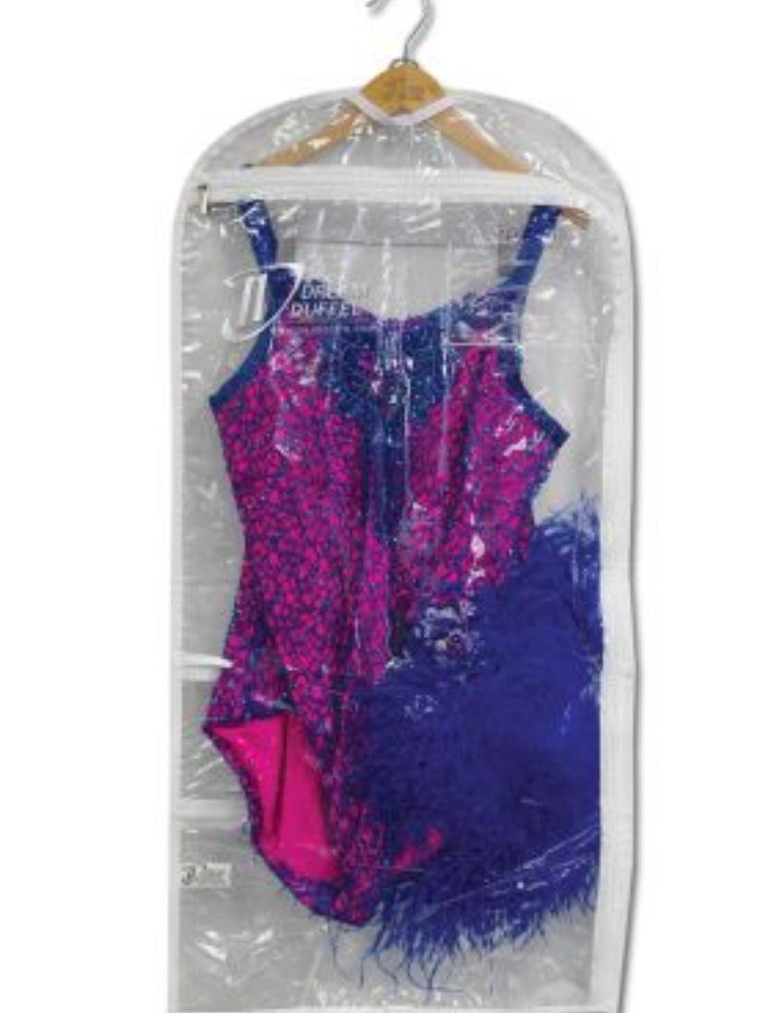 DD LONG FLAT GARMENT BAG - WHT