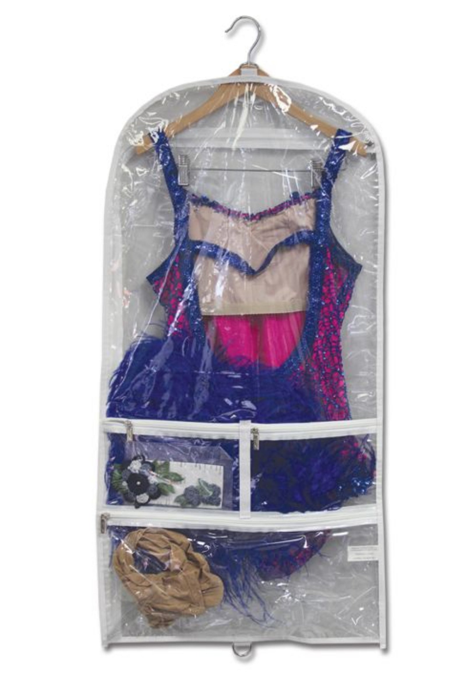 DD LONG FLAT GARMENT BAG - WHT