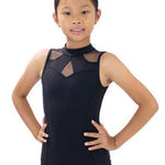 DIAMOND SHAPE MOCK NECK LEO-CHIILD