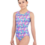 SHIMMERING SCALLOP TANK LEOTARD-CHILD