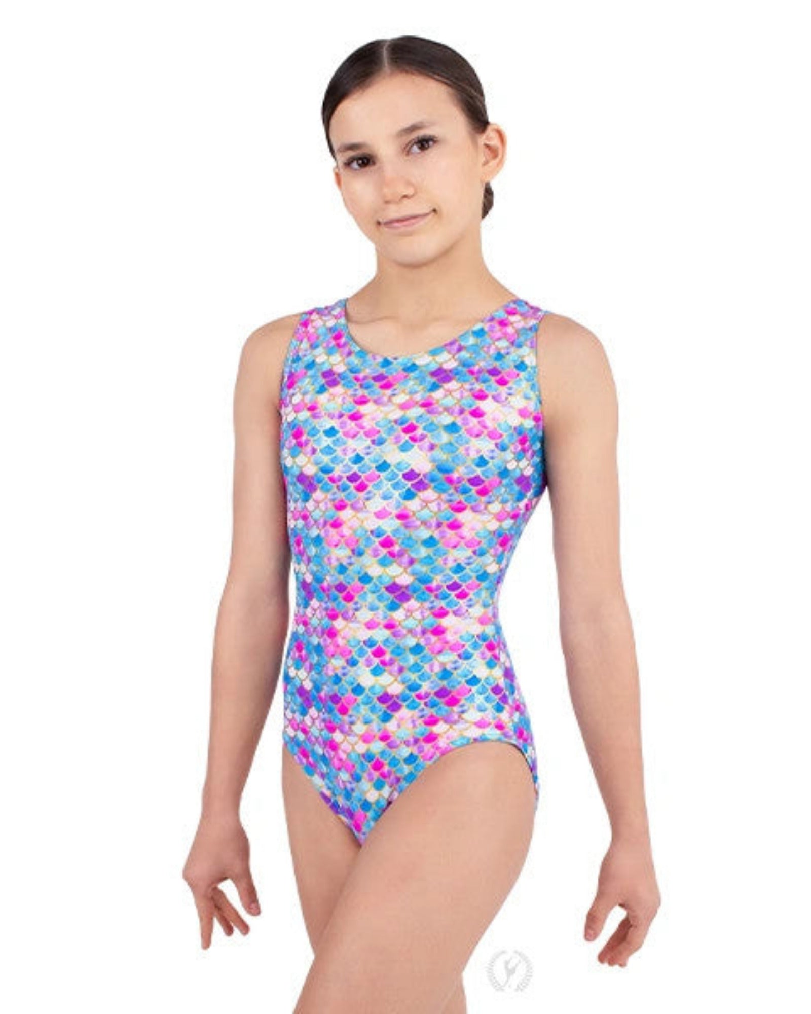 SHIMMERING SCALLOP TANK LEOTARD-CHILD