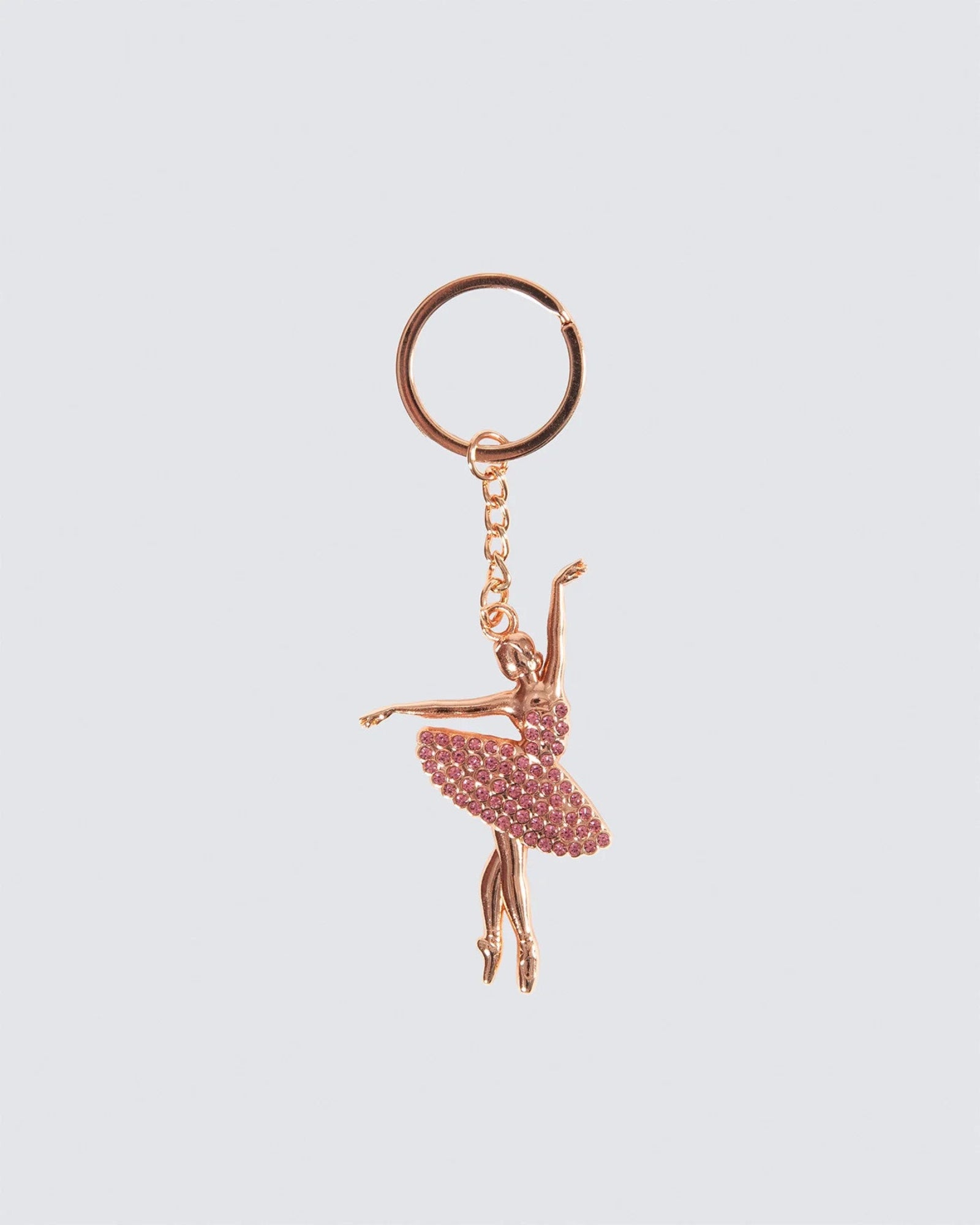 BALLERINA DIAMANTE KEY RING - PNK