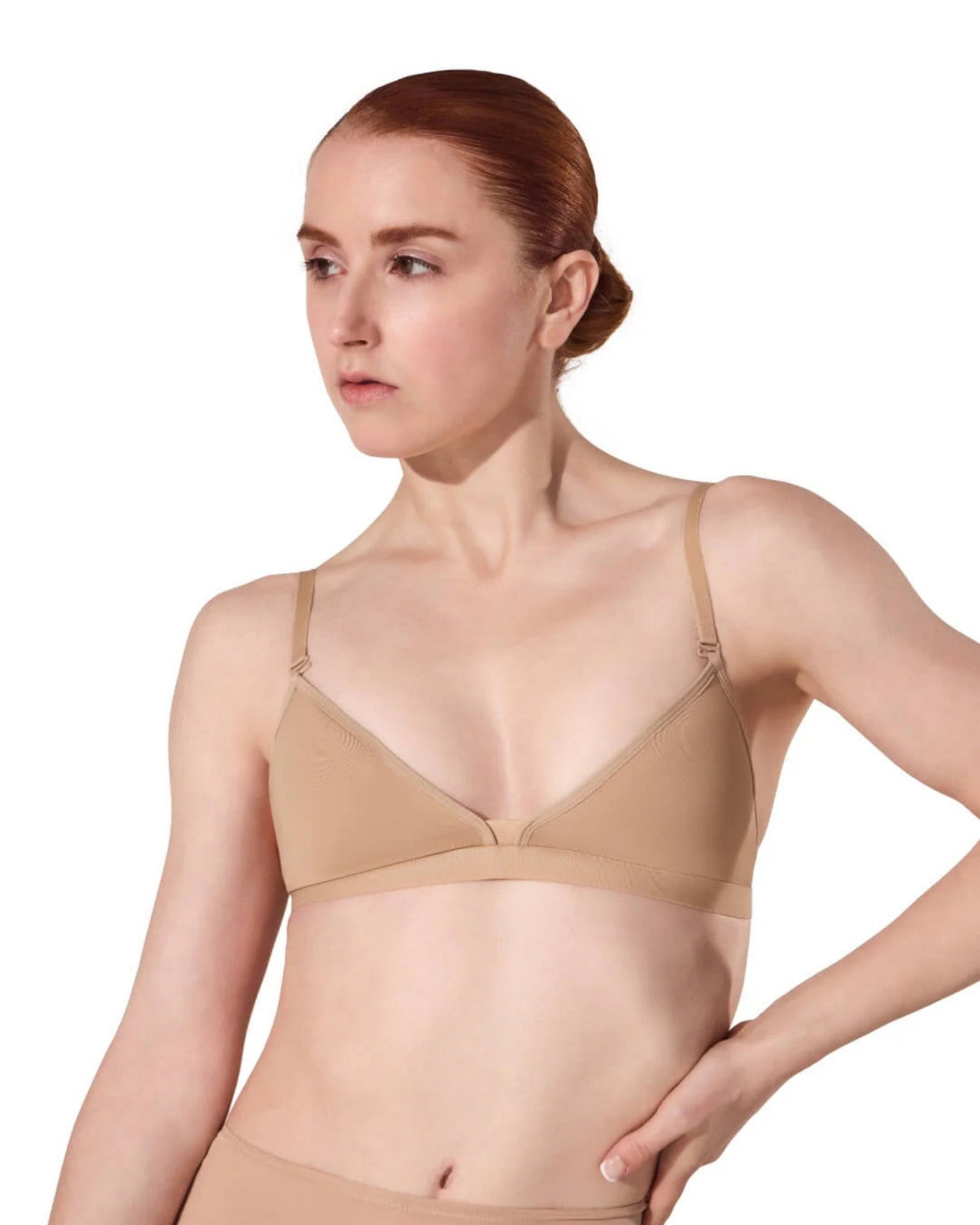 DEEP NECK CLEAR BACK BRA-ADULT