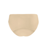 A beige brief shown against a plain white background.
