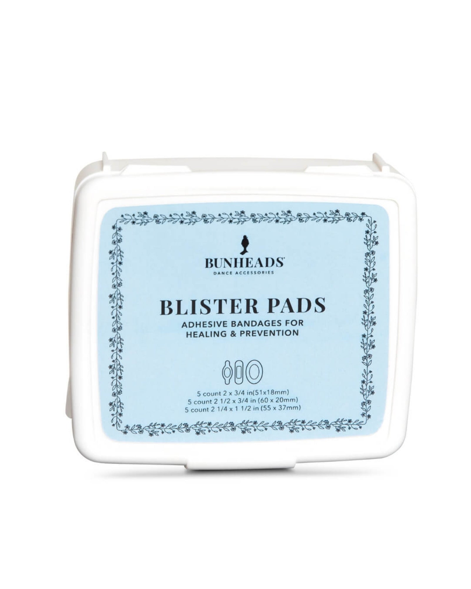 Bunheads blister pads packaging on a white background