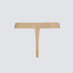Beige thong on a light gray background