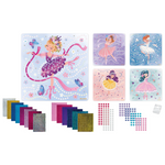 Set of diamond painting kits with fairy designs and accessories on a white background