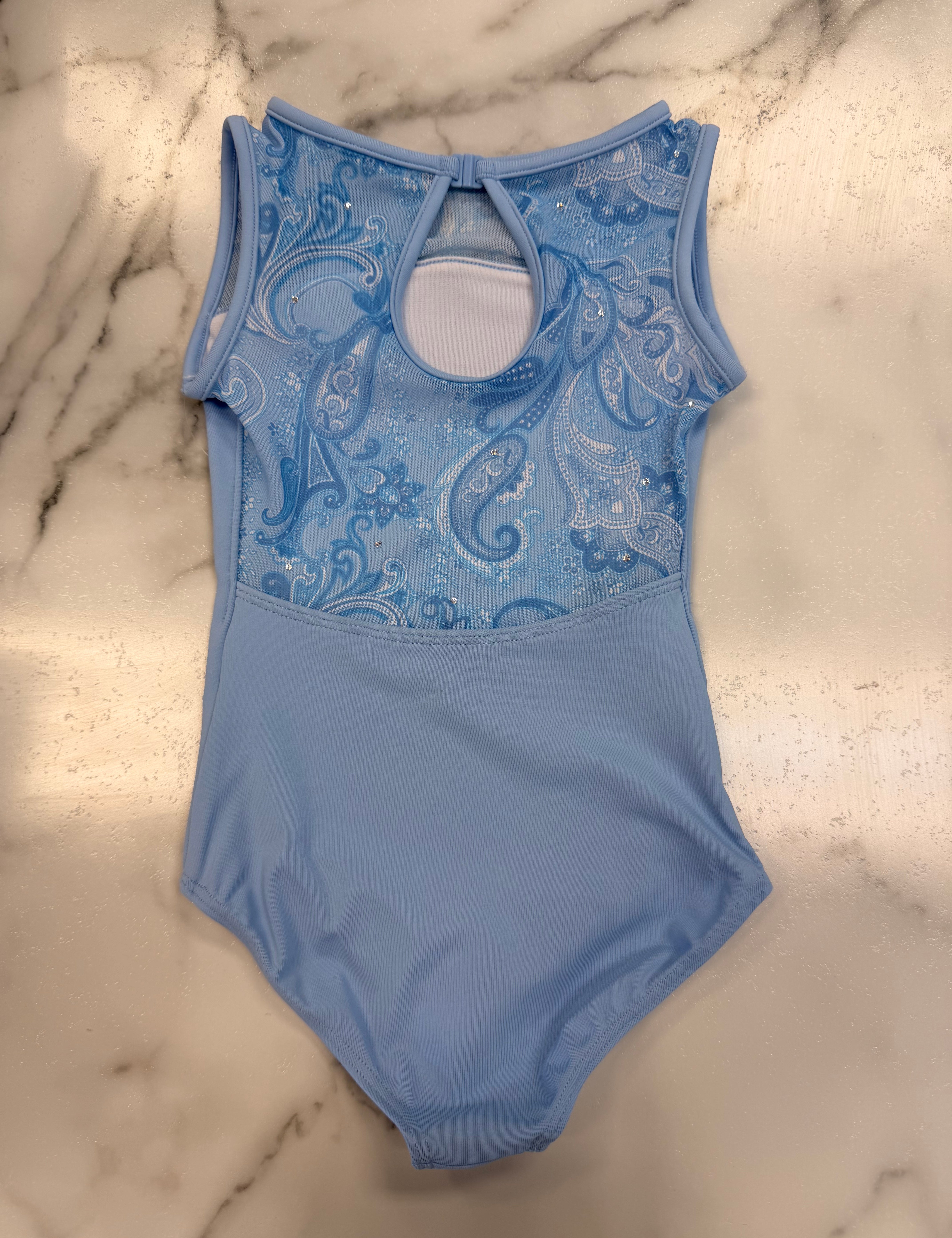 SALE PRINTED MESH BACK TANK LEO - BLU - 2/4