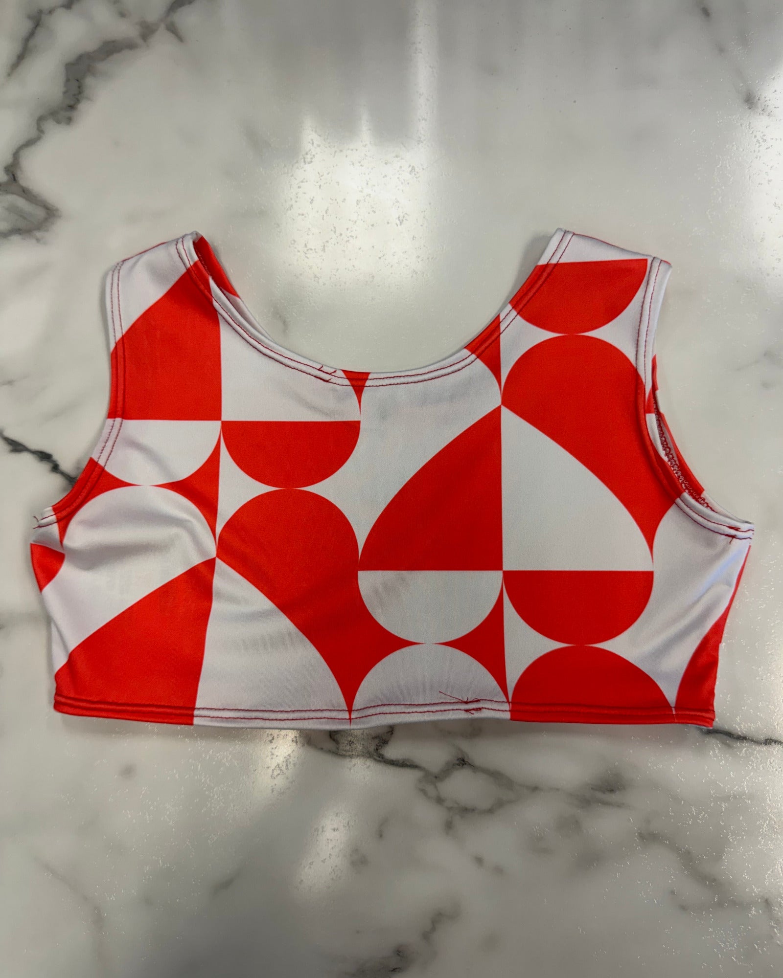 SALE SYH TOP - CORAL/WHT - 12/ADULT