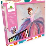 Sycomore Artissimo pastel set packaging with a ballerina illustration on a white background