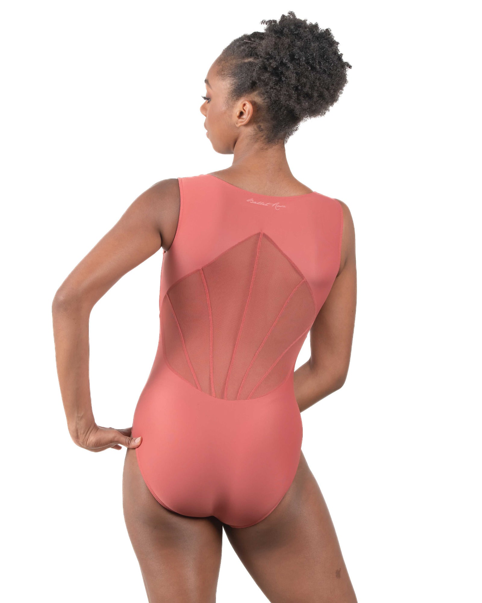 RIVER V-FRONT MESH BACK LEOTARD - ADULT