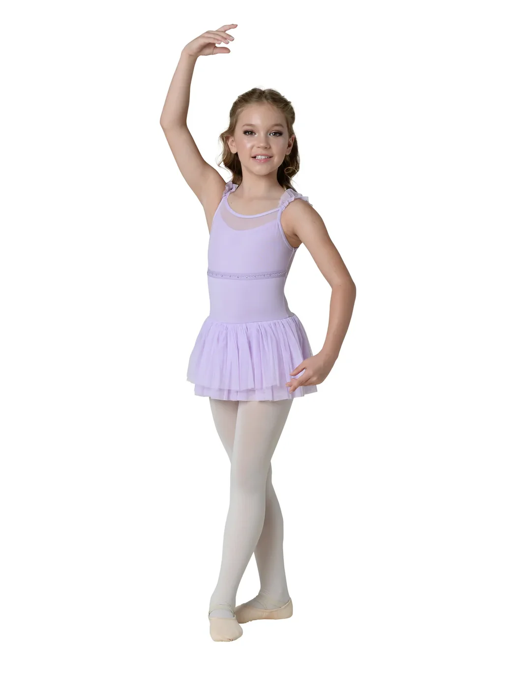 SALE RUFFLE CAMISOLE RHINESTONE DRESS - CHILD